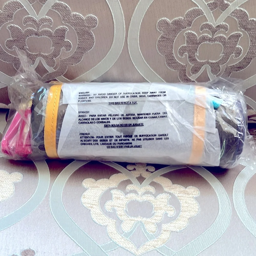 NICOLE LEE~BEACH TOWEL-w/Crossbody Strap & Tassel Keychain~NEW in Sealed Pkg.